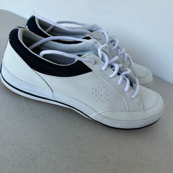 Ladies Size 9 Keds Rebel White Leather Sneaker Workout Casual - Picture 2 of 8